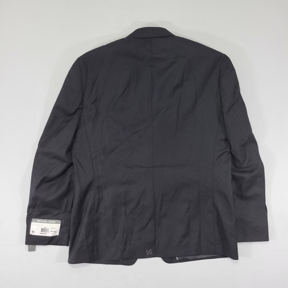Michael Kors Kaplan Men's Sport Coat Blazer Two Button Black Twill Wool 40S NEW - Picture 14 of 16